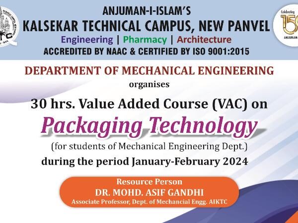 Packaging Technology - Dr. Mohd. Asif Gandhi